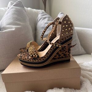 Christian Louboutin Leopard Wedges